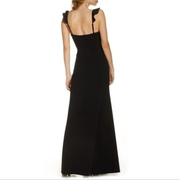 WAYF The Mina Ruffle Strap Thigh Slit Gown size small NWT - Picture 6 of 7
